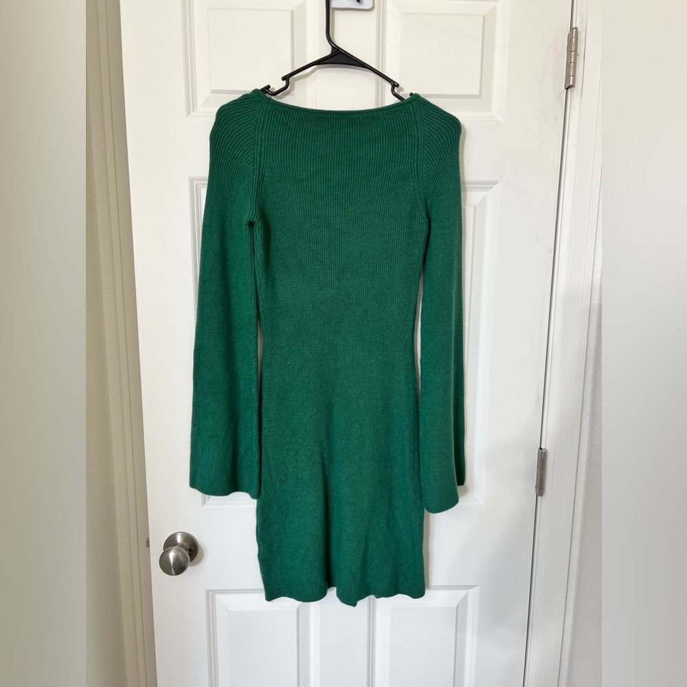 Amazon Green Ribbed Mini Dress - Picture 5 of 7